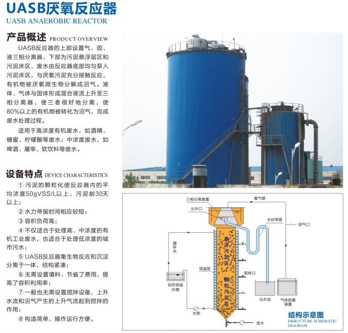 UASB厭氧反應器產(chǎn)品概述，設計特點.jpg